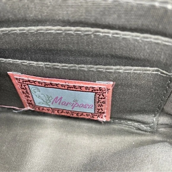 Mariposa Birdie wristlet / clutch / wallet / coin purse, brownish red - Picture 4 of 9